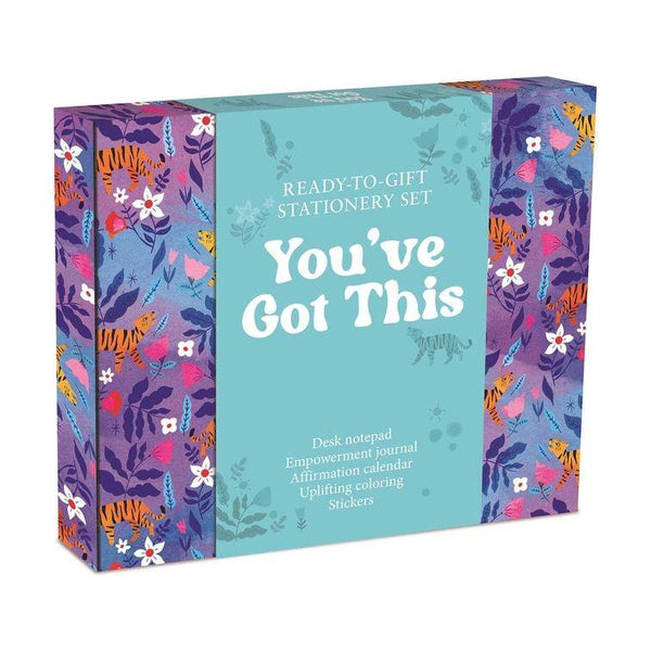 You've Got This: Ready-To-Gift Stationery Set with Desk Notepad, Empowerment Journal, Affirmation Calendar, Uplifting Coloring, and Stickers
