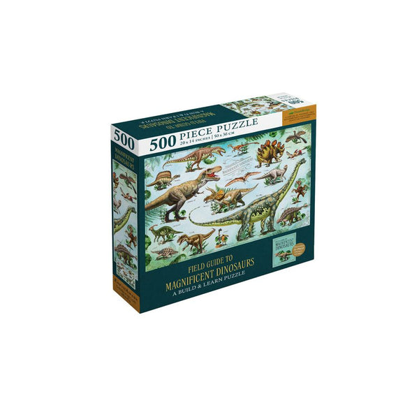 Magnificent Dinosaurs 500-Piece Puzzle and Booklet - Ingram