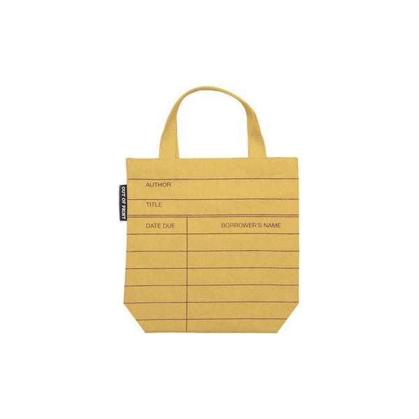 Library Card (Yellow) Mini Tote Bag