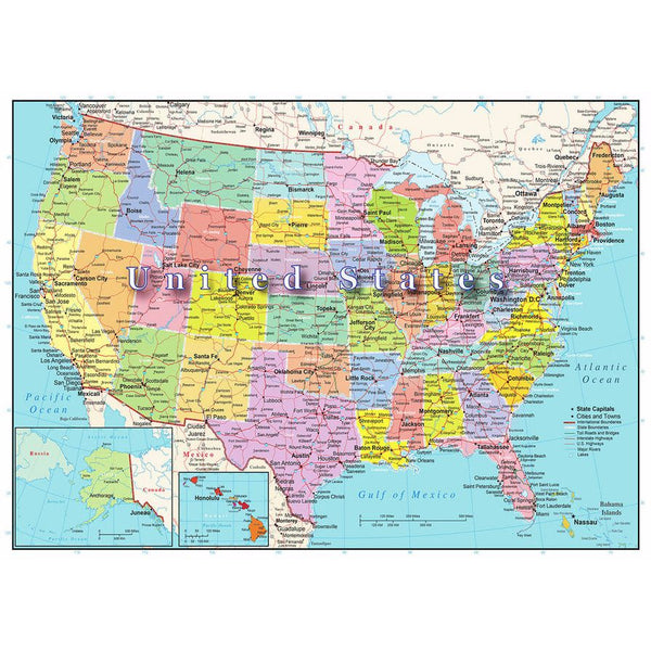 USA Map Puzzle 1000 Piece - Ingram