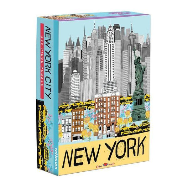 Teneues - Puzzle: New York City Illustration, 500 Piece Puzzle, Full Color Artwork, Compact Box, 14 X 19 in: 500-Piece Puzzle in a Compact 2-Piece Box