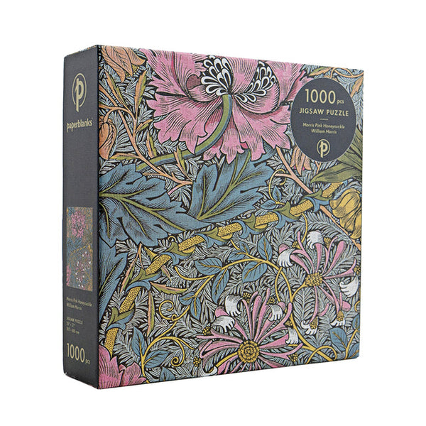 Morris Pink Honeysuckle 1000 Piece Jigsaw Puzzle by Paperblanks (William Morris): Morris Pink Honeysuckle William Morris Puzzle 1000