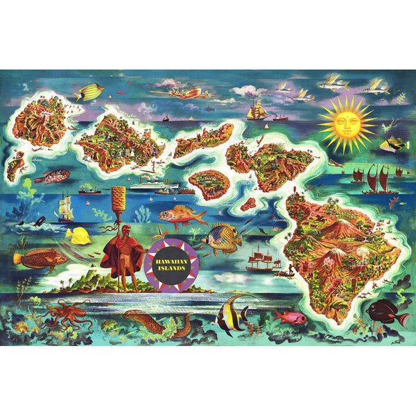 Vintage Hawaii 1000 Piece Jigsaw Puzzle - Ingram