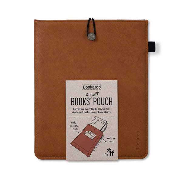 Bookaroo Book & Stuff Pouch Brown