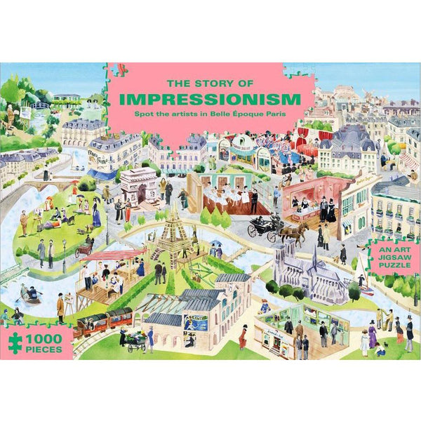 Story of Impressionism 1000 Piece Puzzle: Spot the Artists in Belle Époque Paris