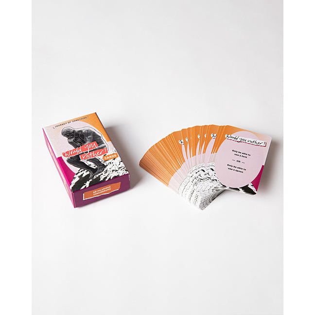 Would You Rather Card Game - Thought-Provoking Question Cards - Fun Party Game for Families, Kids & Adults - Ingram