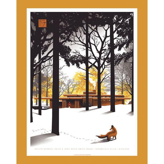 Frank Lloyd Wright Puzzle Collection: Smith House: Officially Licensed 1,000 Piece Jigsaw Puzzle by Jc Richard