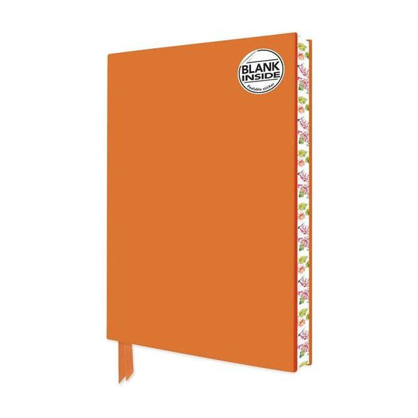 Orange Blank Artisan Notebook (Flame Tree Journals)