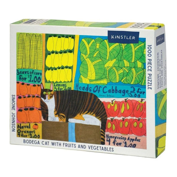 Bodega Cat with Fruits and Vegetables: 1000 Piece Puzzle - Ingram