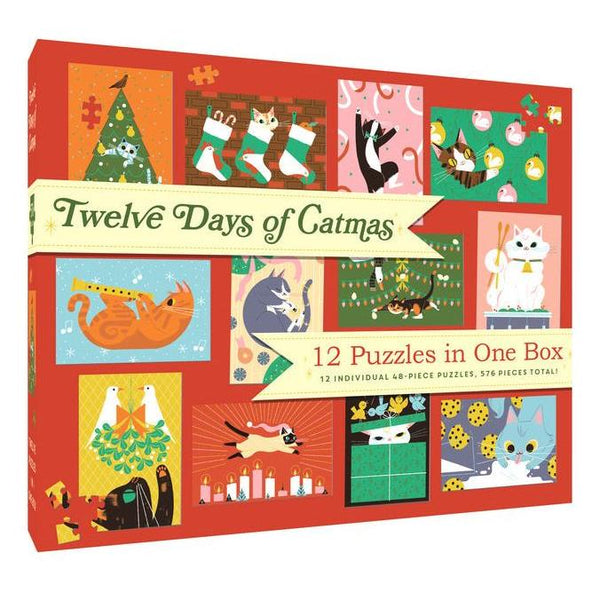 12 Puzzles in One Box: Twelve Days of Catmas