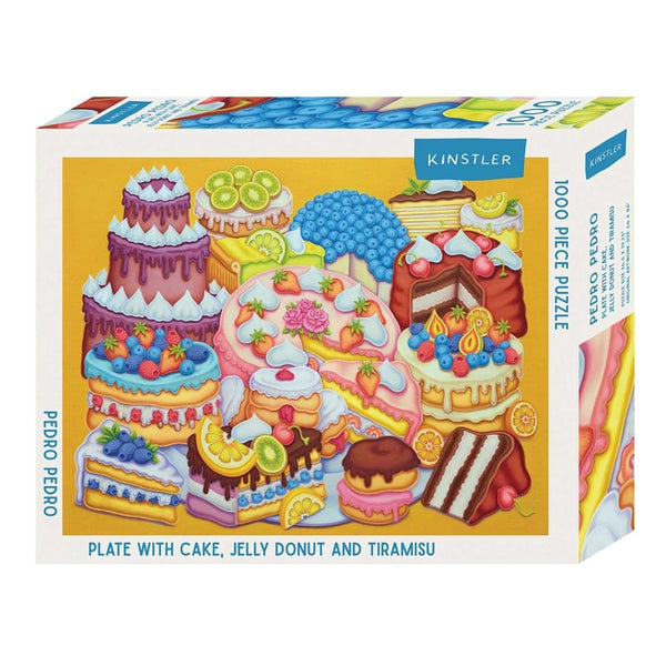 Plate with Cake, Jelly Donut and Tiramisu: 1000 Piece Puzzle - Ingram