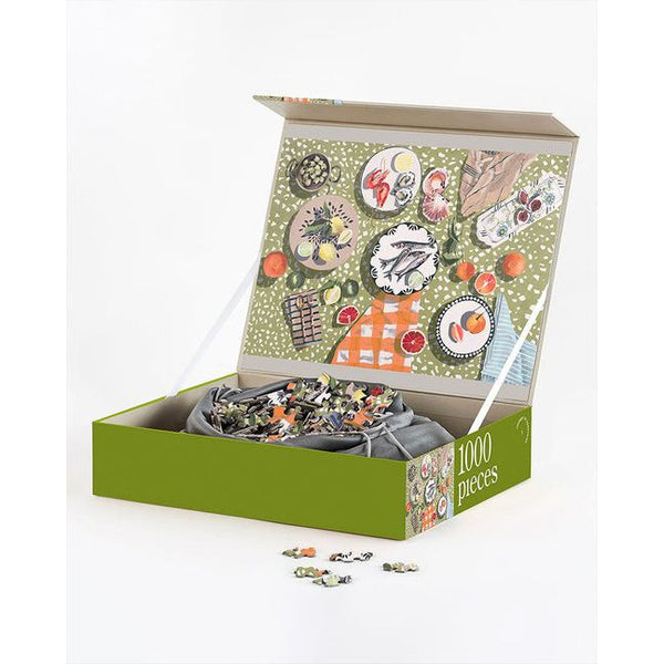 Table by the Sea - 1000-Piece Jigsaw Puzzle - Artist Designed Jigsaw Puzzle for Adults - Ingram