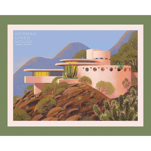 Frank Lloyd Wright Puzzle Collection: Norman Lykes House: Officially Licensed 1,000 Piece Jigsaw Puzzle by Kim Smith