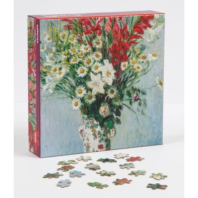 Teneues - 1,000 Piece Puzzle: Bouquet of Gladioli by Claude Monet, Full Color Printed Puzzle, 20 X 20 Puzzle, Poster Guide Insert Included: 1000-Piece