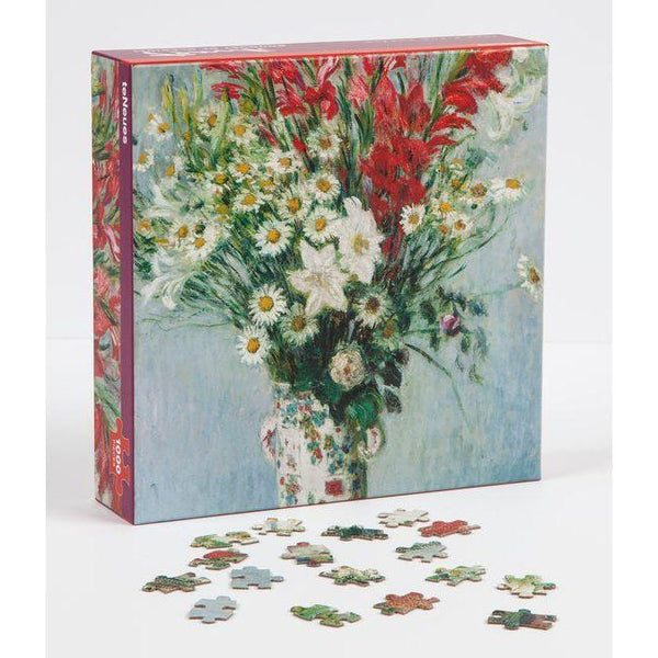 Teneues - 1,000 Piece Puzzle: Bouquet of Gladioli by Claude Monet, Full Color Printed Puzzle, 20 X 20 Puzzle, Poster Guide Insert Included: 1000-Piece