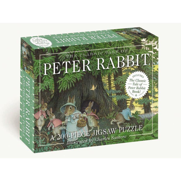 Classic Tale of Peter Rabbit 200-Piece Jigsaw Puzzle and Book: A 200-Piece Family Jigsaw Puzzle Featuring the Classic Tale of Peter Rabbit!