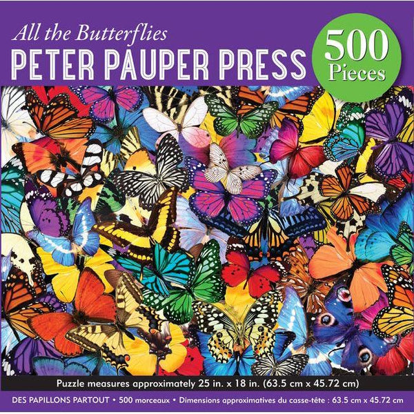 All the Butterflies 500 Piece Jigsaw Puzzle
