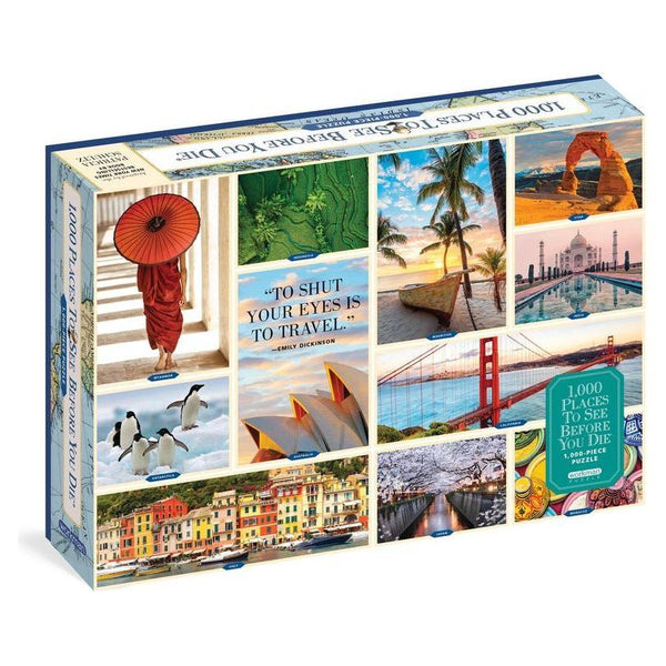 1,000 Places to See Before You Die 1,000-Piece Puzzle: For Adults Travel Gift Jigsaw 26 3/8 X 18 7/8