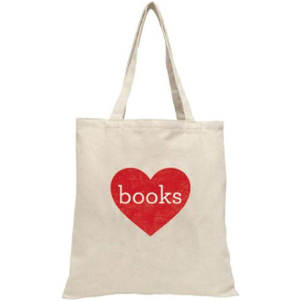 Heart Books Tote