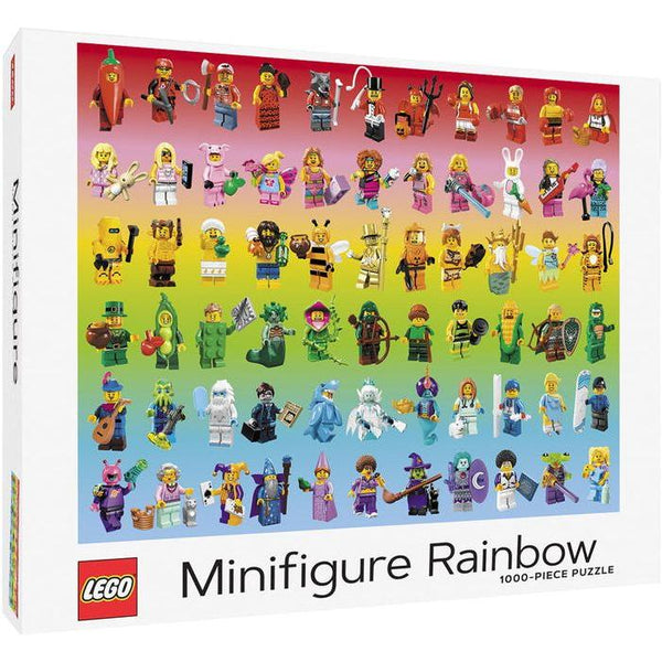 Lego Minifigure Rainbow 1000-Piece Puzzle