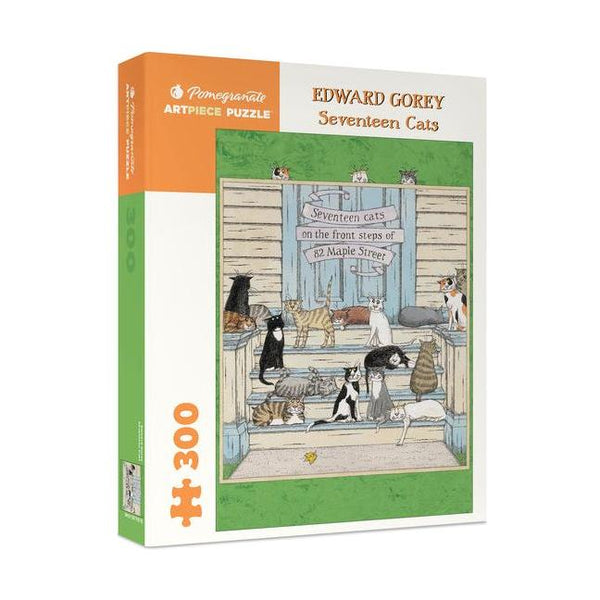 Seventeen Cats 300-Piece Jigsaw Puzzle