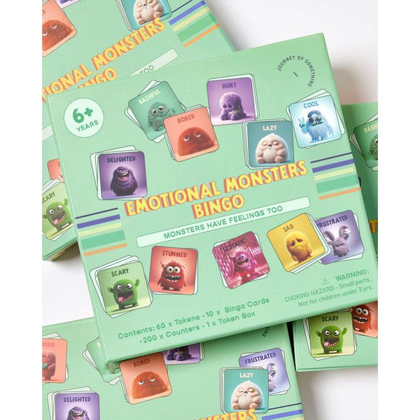 Emotional Monsters Bingo - Fun & Educational Game for Kids - Learn Emotions Through Play - Ingram
