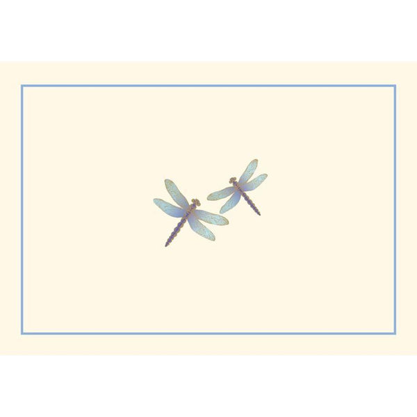 Note Card Blue Dragonflies
