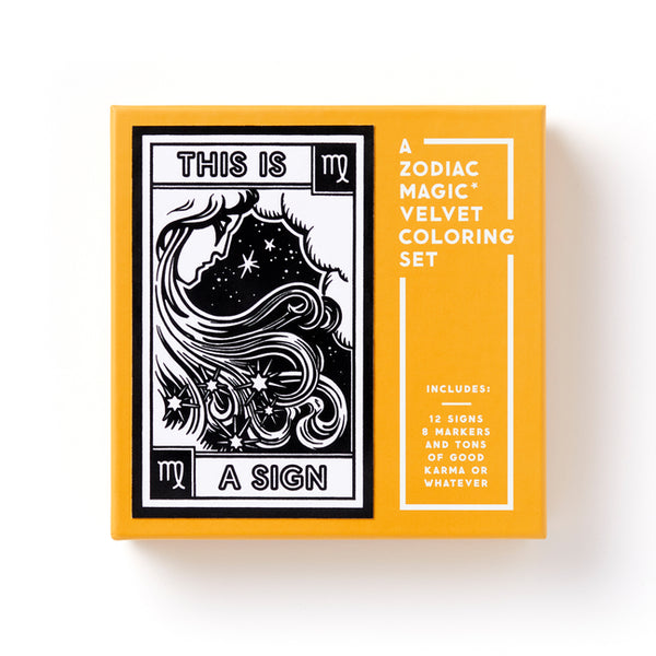This Is a Sign Magic Velvet Zodiac Coloring Set - Ingram