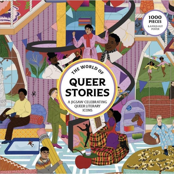 World of Queer Stories 1000 Piece Puzzle: Celebrating LGBTQ+ Literary Icons - Ingram