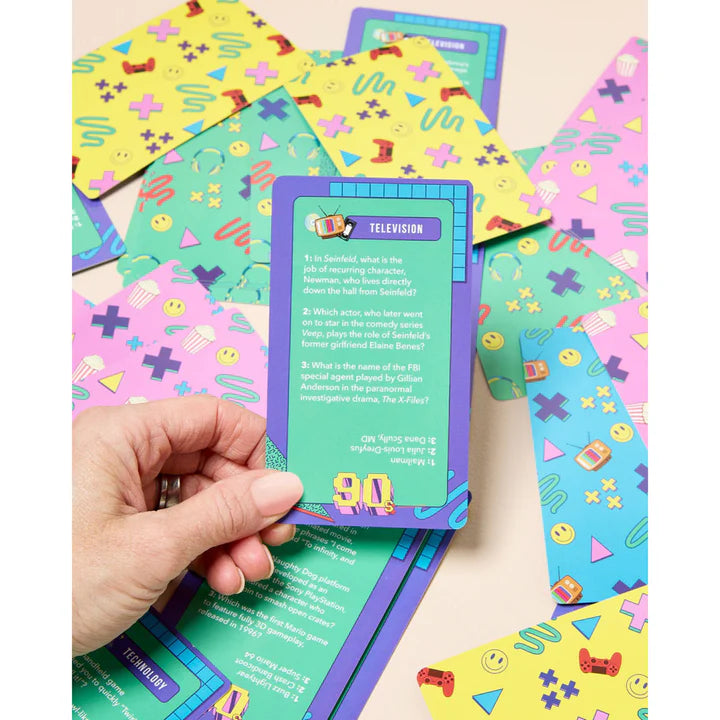 90s Trivia Card Game - Fun Adult Party Game - The Missing Piece Company
