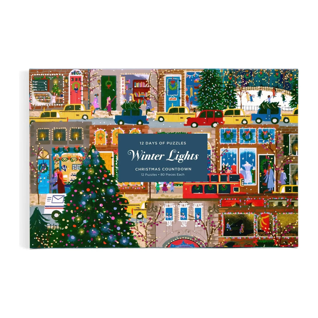 Joy Laforme Winter Lights 12 Days of Puzzles Holiday Countdown - The Missing Piece Company