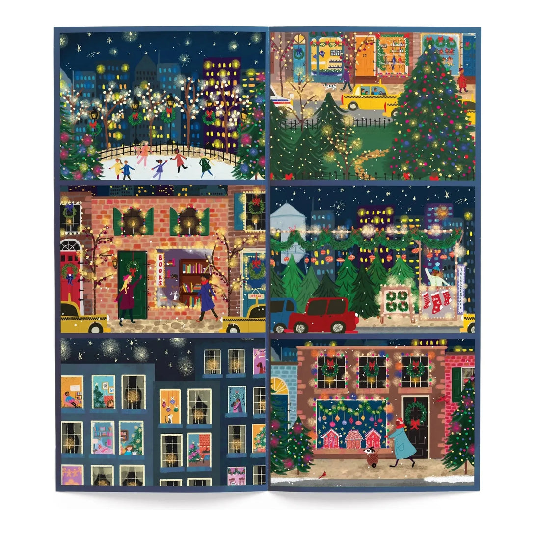 Joy Laforme Winter Lights 12 Days of Puzzles Holiday Countdown - The Missing Piece Company