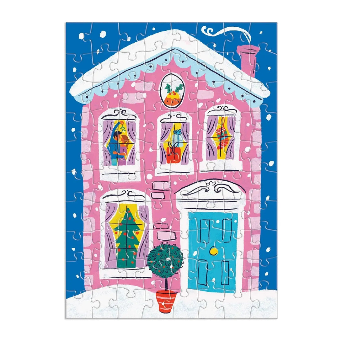 Louise Cunningham Merry and Bright 12 Days of Christmas Advent Puzzle - The Missing Piece Company