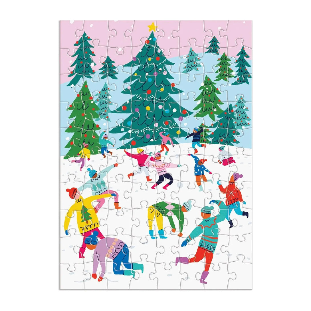 Louise Cunningham Merry and Bright 12 Days of Christmas Advent Puzzle - The Missing Piece Company