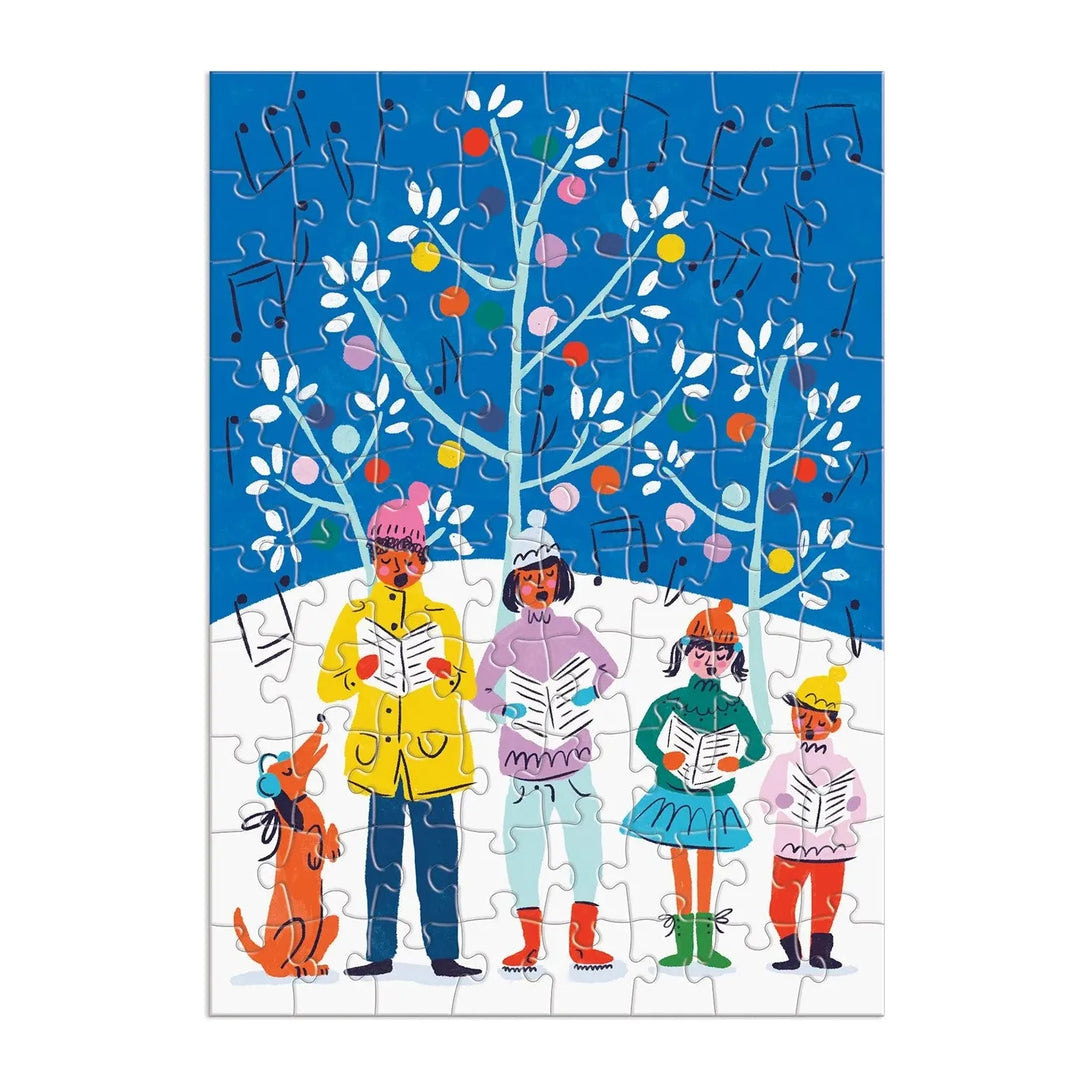 Louise Cunningham Merry and Bright 12 Days of Christmas Advent Puzzle - The Missing Piece Company