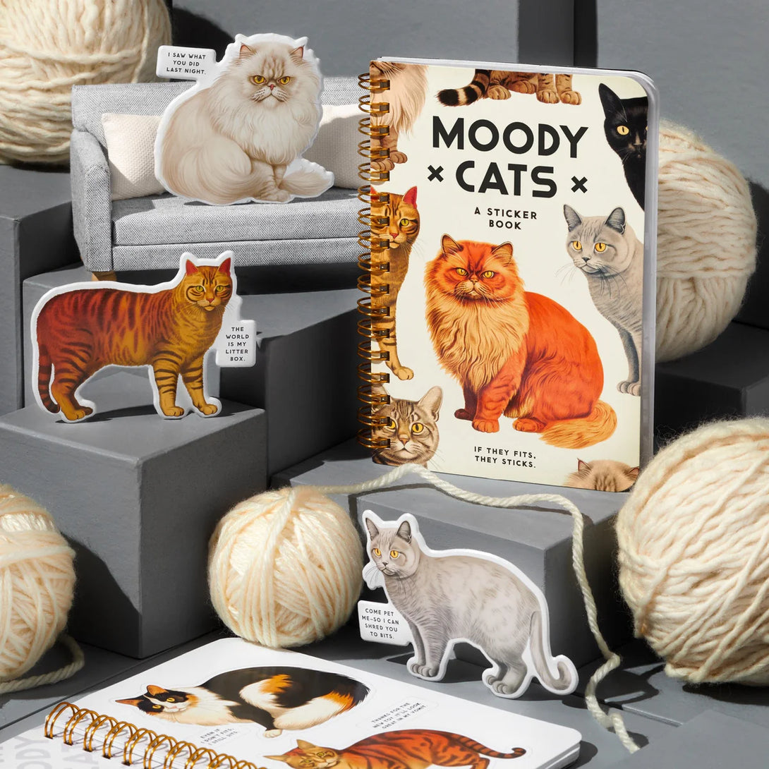 Moody Cats Sticker Book - The Missing Piece Company