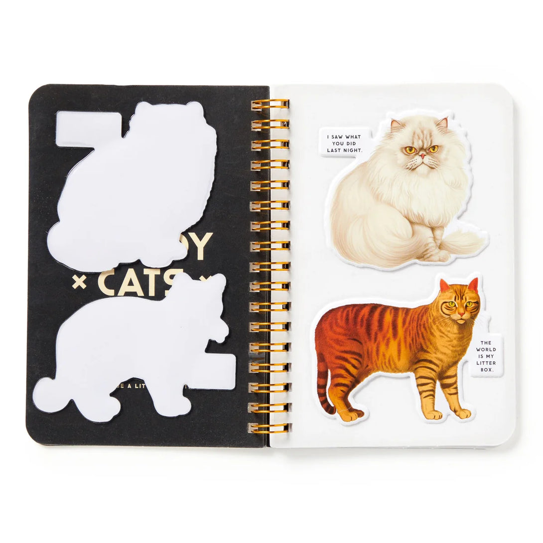Moody Cats Sticker Book - The Missing Piece Company