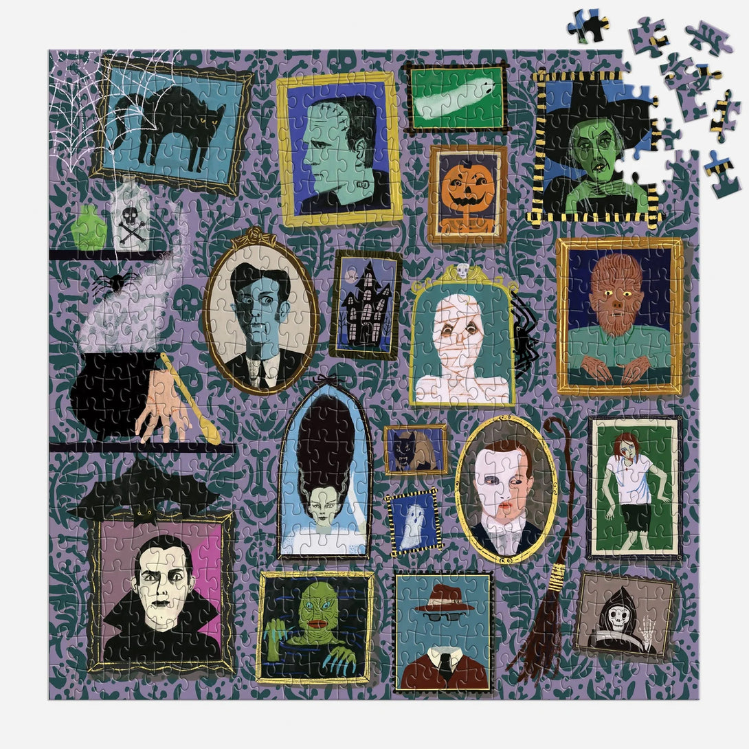 Spooky Portraits 500 Piece Foil Puzzle - The Missing Piece Company