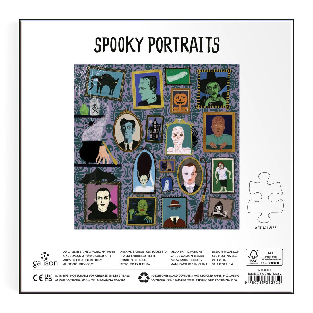 Spooky Portraits 500 Piece Foil Puzzle - The Missing Piece Company