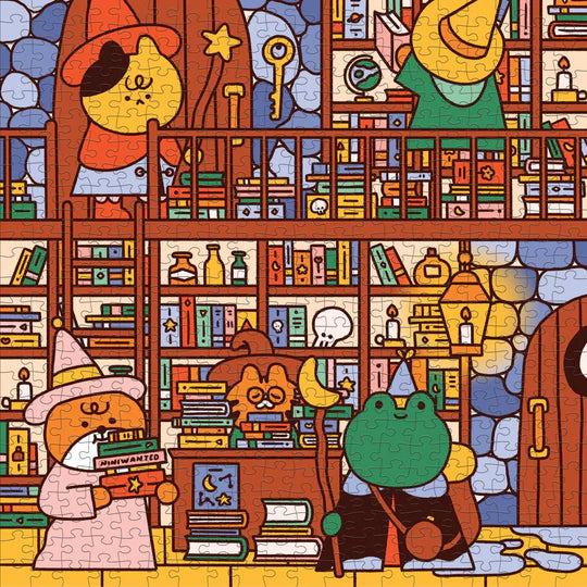 Wizard's Library 500 Piece Family Puzzle - The Missing Piece Company