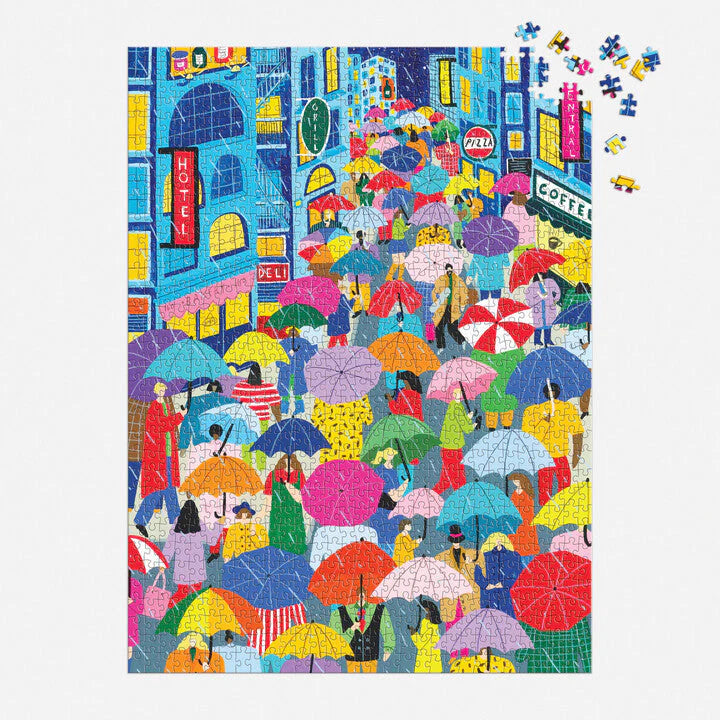 Umbrella Lane 1000 Piece Puzzle in Square Box - The Missing Piece Company