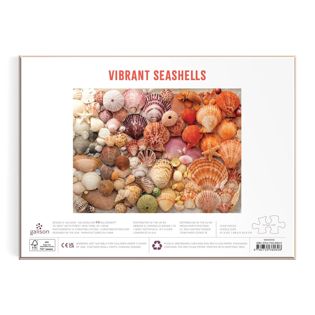 Vibrant Seashells 1000 Piece Puzzle - The Missing Piece Company
