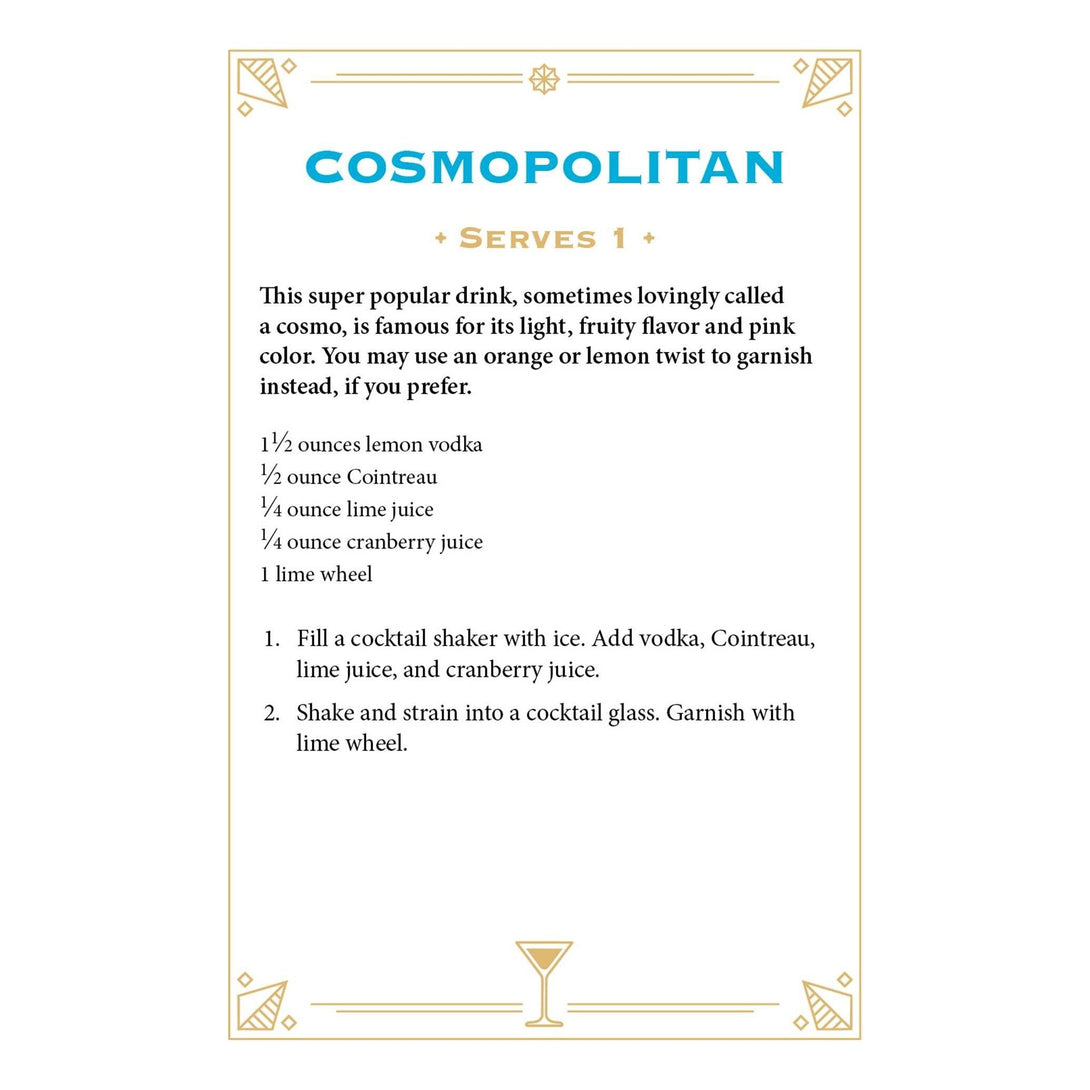 Vodka Cocktail Cards A-Z: The Ultimate Drink Recipe Dictionary Deck - The Missing Piece Company