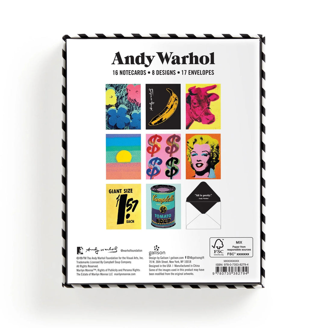 Warhol Pop Art Notecard Set - The Missing Piece Company