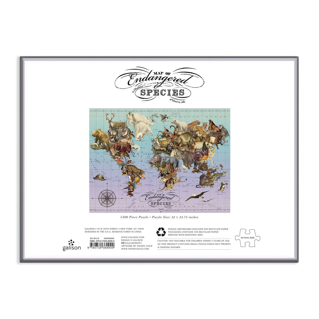 Wendy Gold Endangered Species 1500 Piece Puzzle - The Missing Piece Company