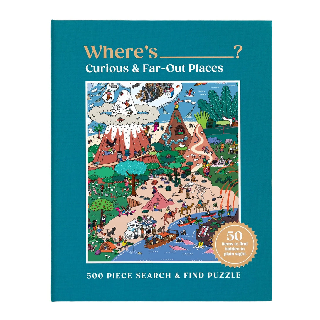 Where's ________? Curious and Far Out Places 500 Piece Search and Find Puzzle - The Missing Piece Company