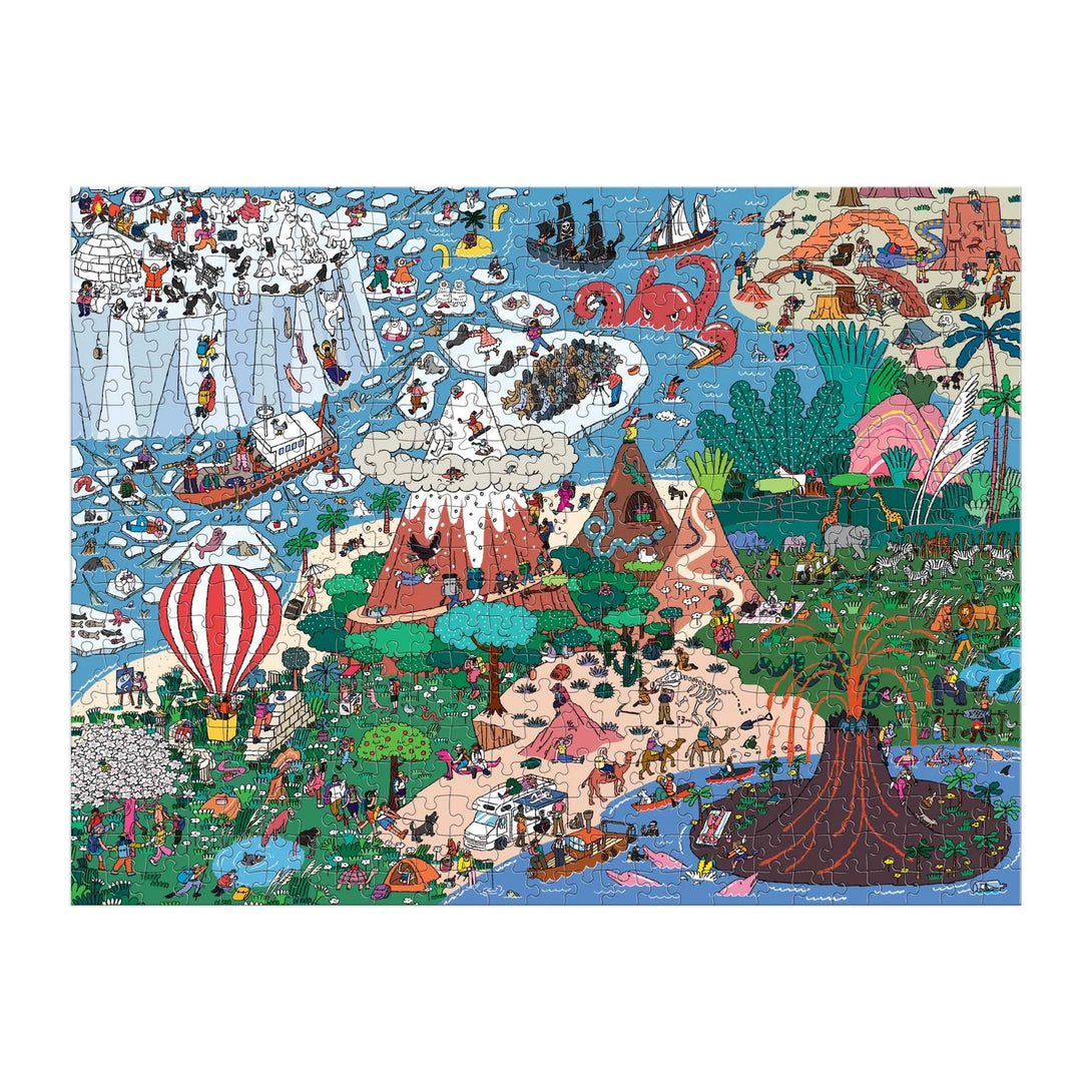 Where's ________? Curious and Far Out Places 500 Piece Search and Find Puzzle - The Missing Piece Company