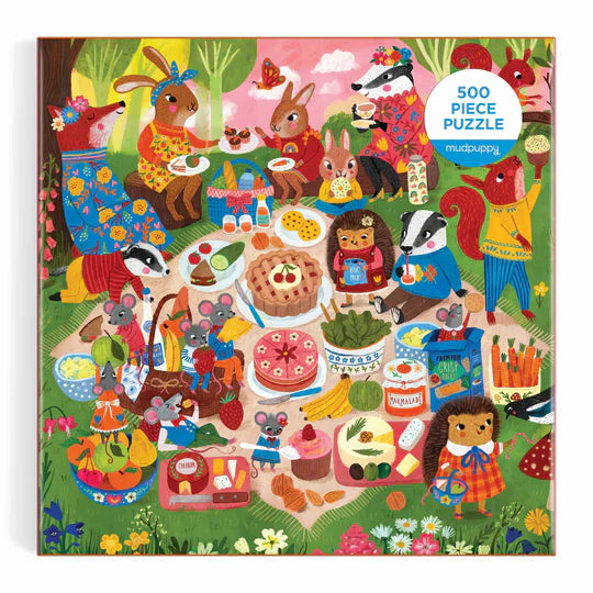 Woodland Picnic 500 Piece Family Puzzle - The Missing Piece Company