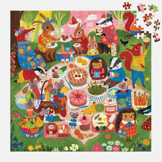 Woodland Picnic 500 Piece Family Puzzle - The Missing Piece Company