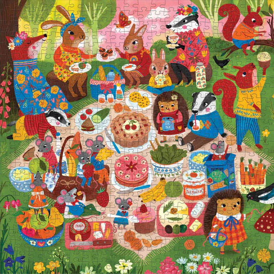 Woodland Picnic 500 Piece Family Puzzle - The Missing Piece Company